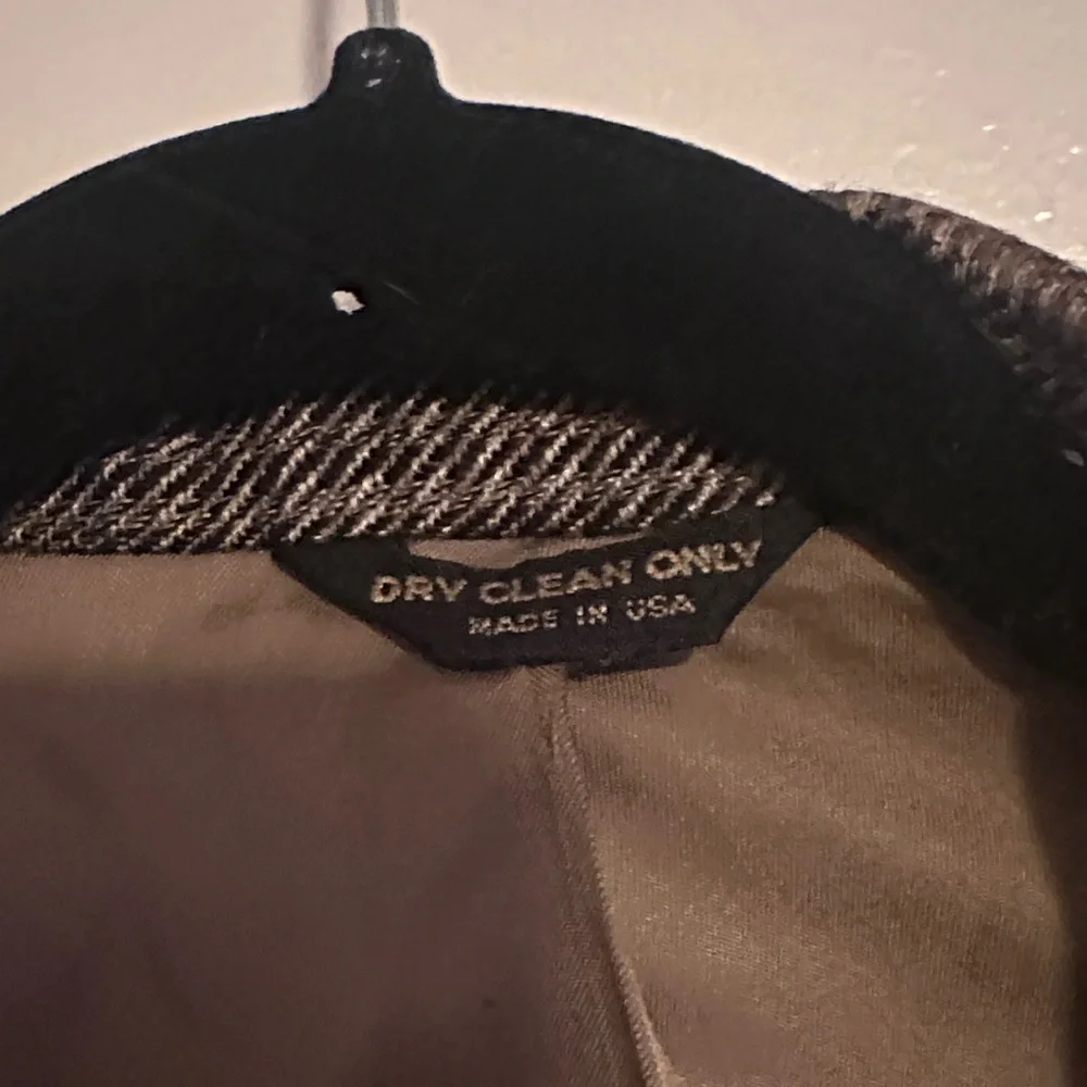 Bill Blass Checkered Blazer in Brown and Gray